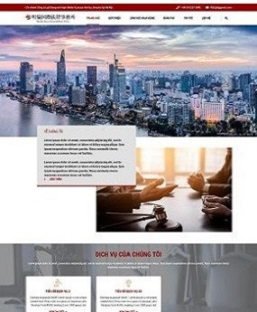 Mẫu website công ty luật - Dịch Vụ Thiết Kế Web Chuẩn SEO - Công Ty TNHH 123CORP